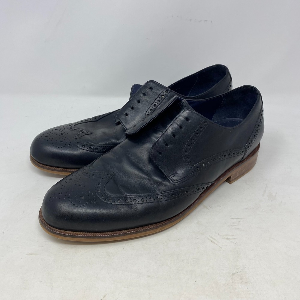 Cole Haans Shoes‎ Mens 11M Black Oxfords C10901 Leather Lace Up NO LACES